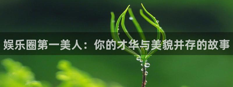 极悦平台5注册：娱乐圈第一美人：你的才华与美貌并存的故事