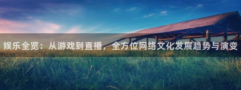 极悦平台体育平台总代理：娱乐全览：从游戏到直播，全方位网络文化发展趋势与演变